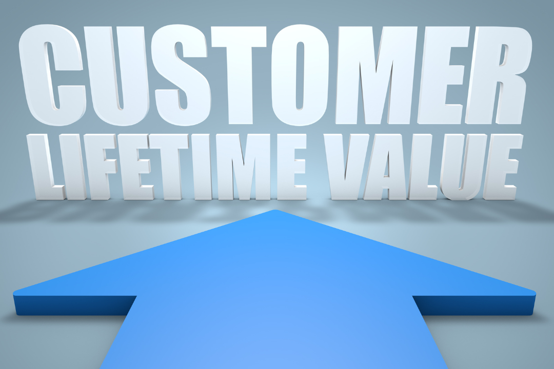 An illustration of a customer journey map with icons representing acquisition cost, lifetime value, engagement, and loyalty.